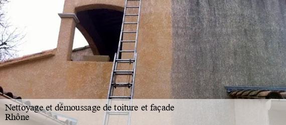 Nettoyage et démoussage de toiture et façade 69 Rhône Artisan JD