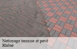 Nettoyage terrasse et pavé 69 Rhône  Ferrari nettoyage