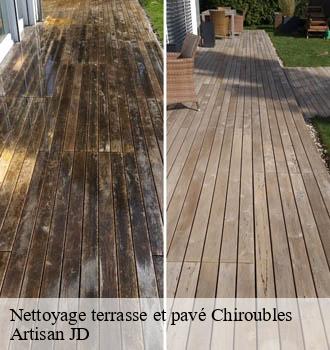Nettoyage terrasse et pavé chiroubles-69115 Artisan JD