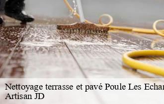 Nettoyage terrasse et pavé poule-les-echarmeaux-69870 Artisan JD