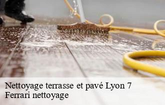 Nettoyage terrasse et pavé  lyon-7-69007 Ferrari nettoyage