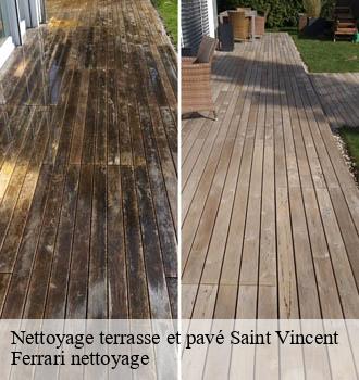 Nettoyage terrasse et pavé  saint-vincent-69440 Ferrari nettoyage