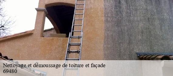 Nettoyage et démoussage de toiture et façade morance-69480 Artisan JD